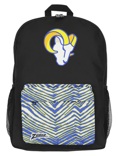 FOCO X ZUBAZ NFL Los Angeles Rams Zebra 2 Collab Printed Backpack