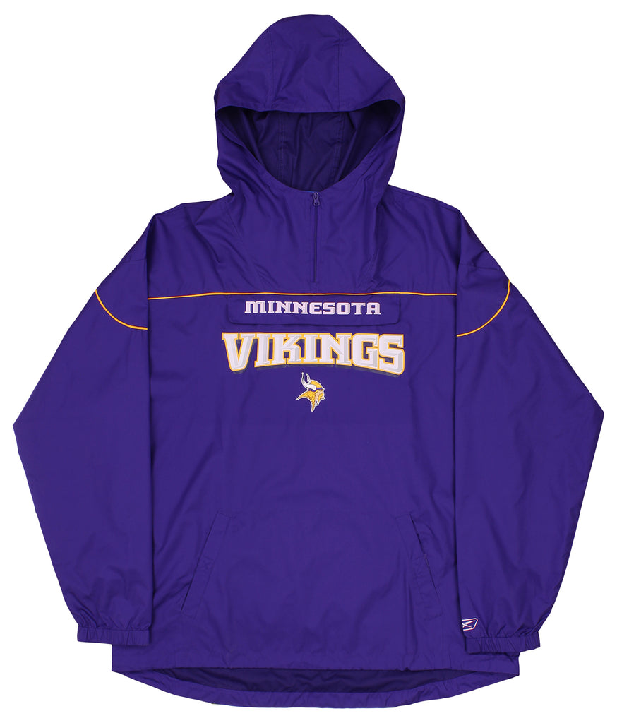 NFL Team Apparel Youth Minnesota Vikings Dynamic Duo Grey Pullover Hoodie