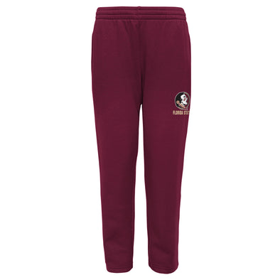 Outerstuff Florida State Seminoles NCAA Boy's Youth (8-20) Team Color Essential Fleece Pant, Garnet