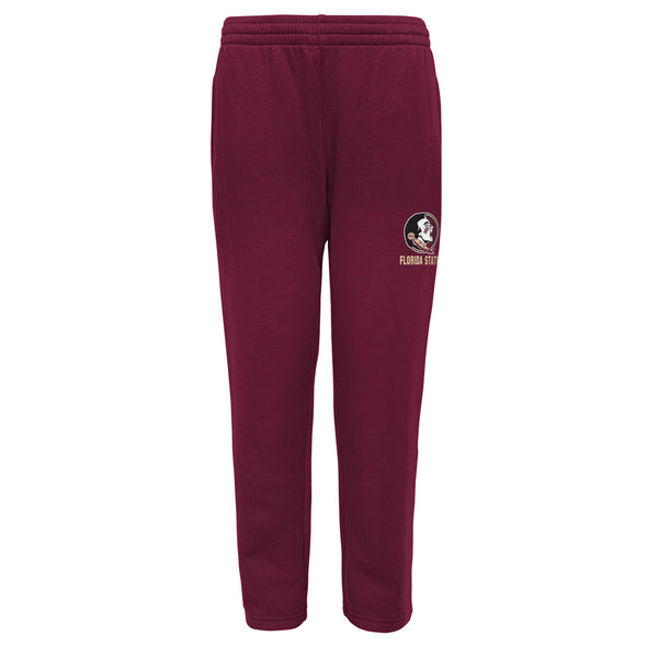 Outerstuff Florida State Seminoles NCAA Boy's Youth (8-20) Team Color Essential Fleece Pant, Garnet