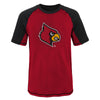 Outerstuff NCAA Youth Louisville Cardinals Color Block Rash Guard Shirt