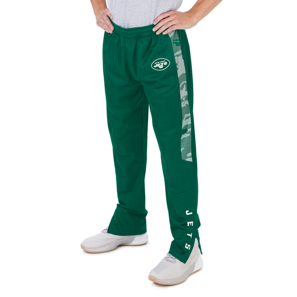 Zubaz NFL Men's New York Jets Track Pants W/ Camo Line Side Panels