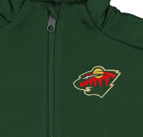 Outerstuff NHL Youth/Kids Minnesota Wild Performance Full Zip Hoodie