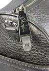Cole Haan Leather Bag Classic Purse Small Shoulder Bag - Silver Gray Pewter
