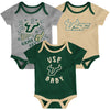 Outerstuff South Florida Bulls NCAA Newborn Champs 3-Piece Creeper Set