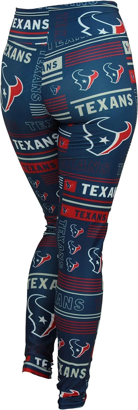Zubaz NFL Women's Houston Texans Column 24 Style Leggings