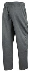 Zubaz NFL Men's Carolina Panthers Poly Fleece Dark Heather Gray Sweatpants