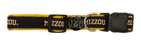Sporty K9 NCAA Missouri Tigers Ribbon Dog Collar