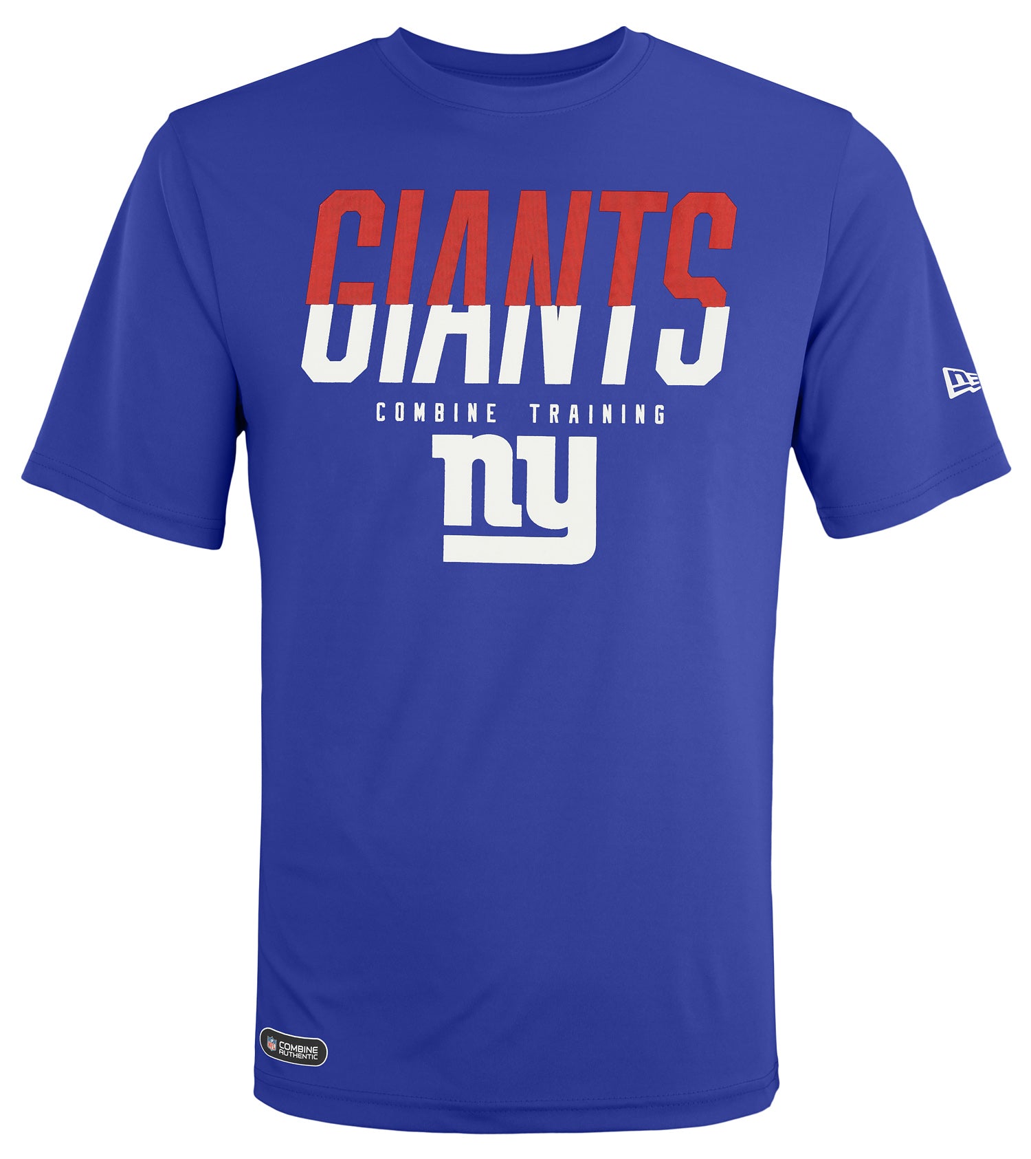 New York Giants NFL Big Boys Short Sleeve Resounding Shirt - Blue