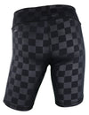 Umbro Women's Checkerboard Printed Bike Shorts, Black/White