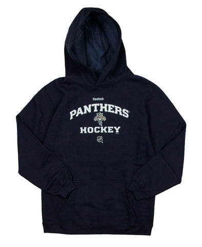 Reebok NHL Hockey Youth Florida Panthers Fleece Hoodie Sweatshirt - Navy