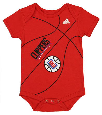 Adidas NBA Infants Los Angeles Clippers Fanatic Creeper, Red