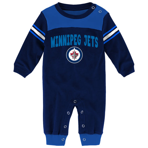 Outerstuff NHL Newborn (0M-9M) Winnipeg Jets Panalty Box Kid Coverall