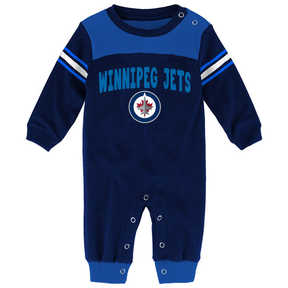 Outerstuff NHL Newborn (0M-9M) Winnipeg Jets Panalty Box Kid Coverall