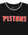 FISLL NBA Men's Detroit Pistons Moto Sherpa Crew Neck Sweatshirt