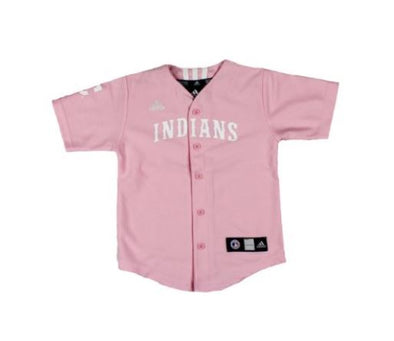 MLB Baseball Cleveland Indians Toddler Jersey By Adidas, Pink
