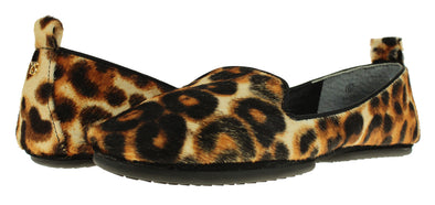 Yosi Samra Women's Silva Natural Leopard Print Flat