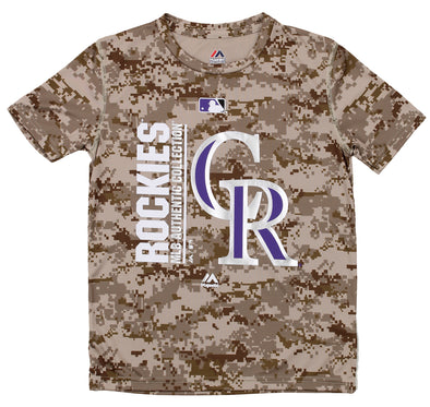 Outerstuff MLB Youth Colorado Rockies Short Sleeve AC Team Icon Tee