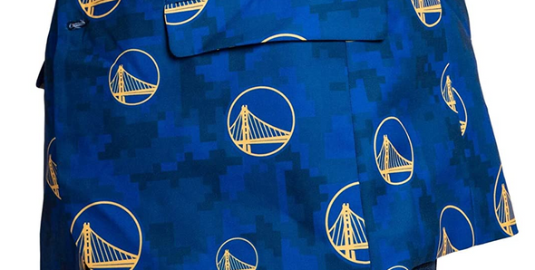 FOCO NBA Men's Golden State Warriors 2019 Repeat Logo Camo Business Jacket