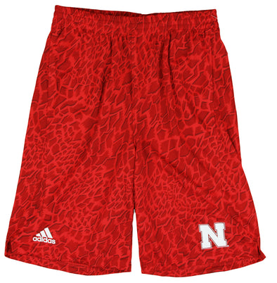 Adidas NCAA College Youth Nebraska Cornhuskers Crazy Light Shorts - Red