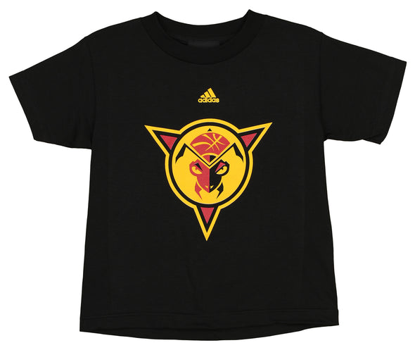 Adidas NBA G League Kids Fort Wayne Mad Ants Team Logo Tee Shirt, Black