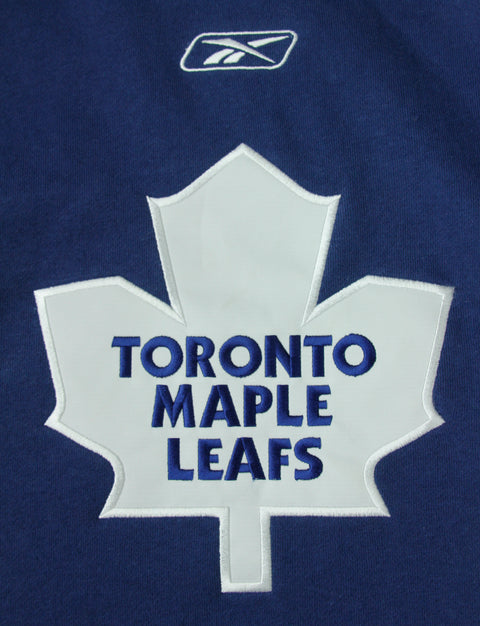 Reebok NHL Hockey Men's Toronto Maple Leafs Hoodie Hooded Sweatshirt, Blue