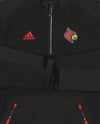 Adidas NCAA Men's Louisville Cardinals Quarter Zip Pullover Jacket, Black