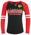 Outerstuff NHL Youth Girls (4-14) Chicago Blackhawks Long Sleeve Slub Top
