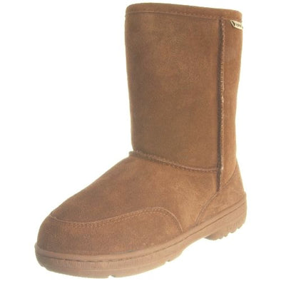 BEARPAW Women's Meadow Short 604W Boot, Hickory/Champagne