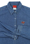 Reebok Tampa Bay Buccaneers NFL Women's Long Sleeve Denim Shirt, Blue
