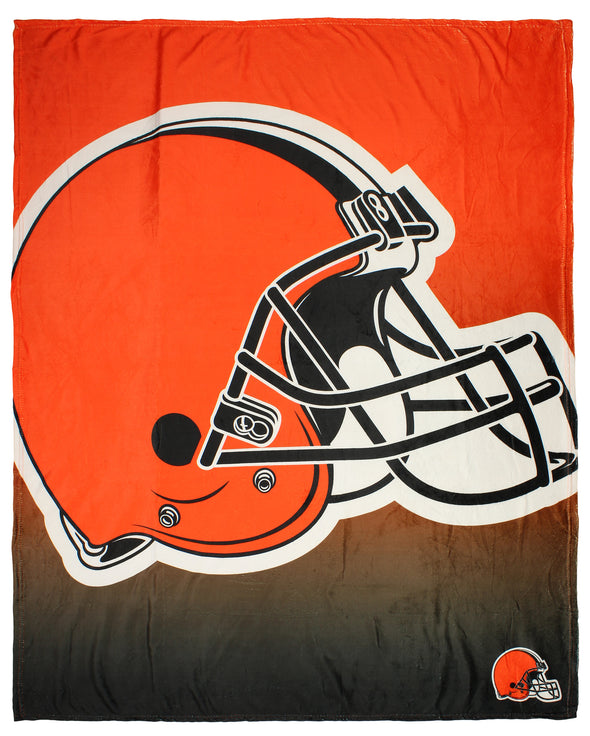 FOCO NFL Cleveland Browns Gradient Micro Raschel Throw Blanket, 50 x 60