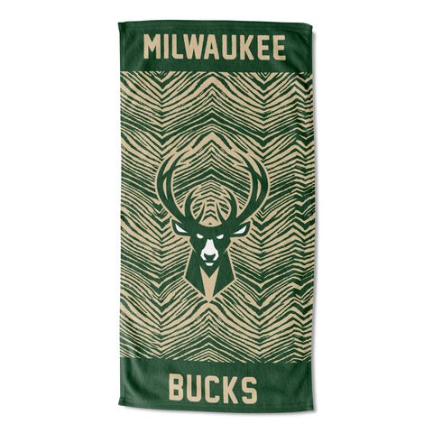 Northwest NBA Milwaukee Bucks State Line Beach Towel, 30x60