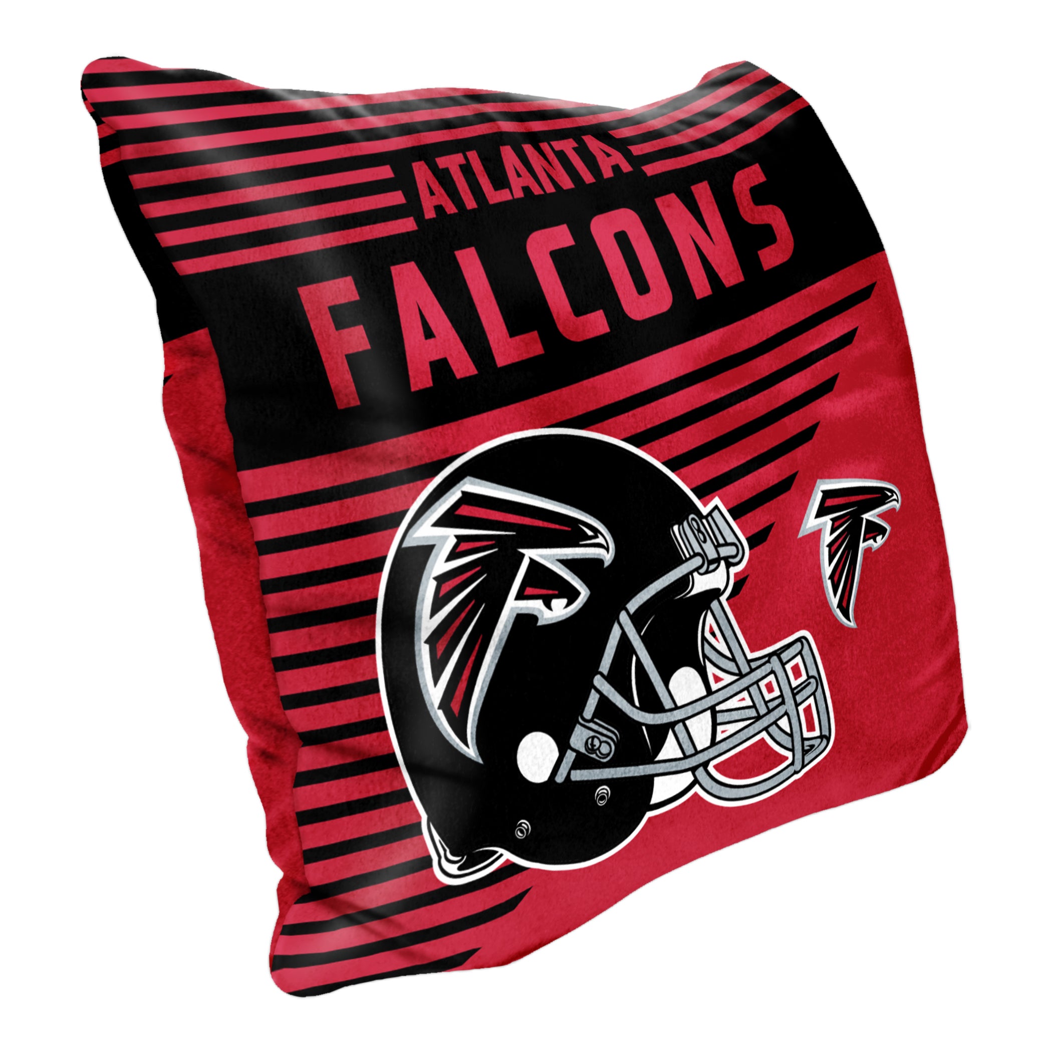 Northwest NFL Atlanta Falcons Velvet Stripes Throw Pillow, 16'x16'