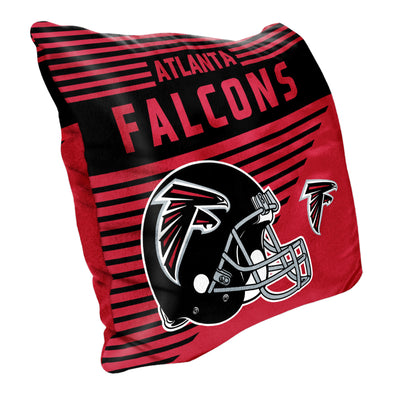 Northwest NFL Atlanta Falcons Velvet Stripes Throw Pillow, 16"x16"