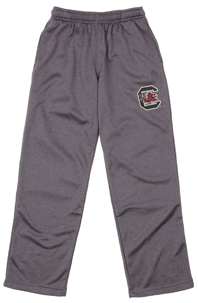 OuterStuff NCAA Boys Youth South Carolina Game Cocks Basic Grey Track Pants