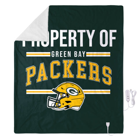 FOCO NFL Green Bay Packers Exclusive Heated Throw Blanket, 50"x60"
