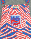 Zubaz NFL Men's Buffalo Bills Zebra Outline Team Bib Overalls