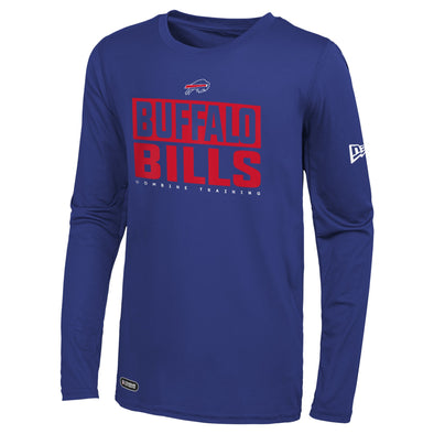 New Era NFL Men's Buffalo Bills 50 Yard Line Long Sleeve Poly Dri-Tek Tee