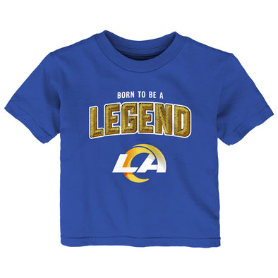 Outerstuff NFL Infant Los Angeles Rams Born to Be Legend Short Sleeve T-Shirt