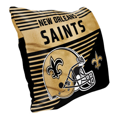 Northwest NFL New Orleans Saints Velvet Stripes Pillow, 16"x16"