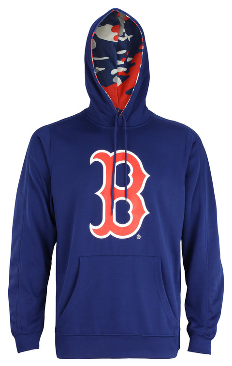 Zubaz MLB Baseball Men's Boston Red Sox Camo Hood Pullover Hoodie