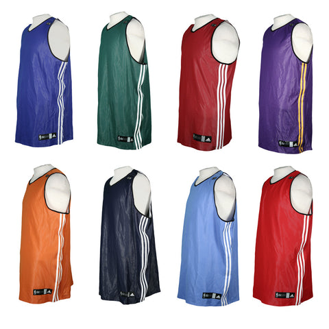 Adidas NBA Men's Athletic 3 Stripe Fusion Blank Jersey, Color Options
