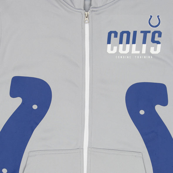 Outerstuff NFL Men's Indianapolis Colts Drill Performance Full Zip Hoodie
