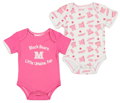 Outerstuff NCAA Infant Maine Black Bears Number One Fan Creeper Set