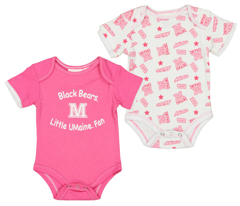 Outerstuff NCAA Infant Maine Black Bears Number One Fan Creeper Set