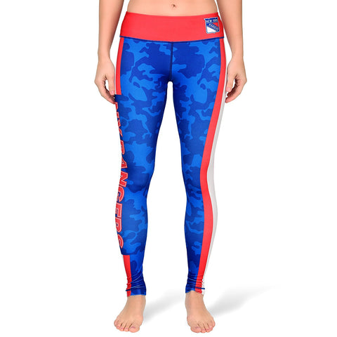Forever Collectibles NHL Women's New York Rangers Stripe Leggings
