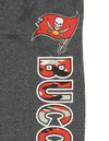Zubaz NFL Men's Tampa Bay Buccaneers Poly Fleece Dark Heather Gray Sweatpants