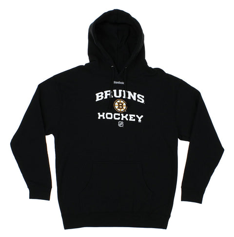 Reebok NHL Men's Boston Bruins Logo Crest Basic Pullover Fleece Hoodie
