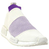 Adidas Women's NMD_CS1 Primeknit Casual Sneakers, Cloud White/Purple