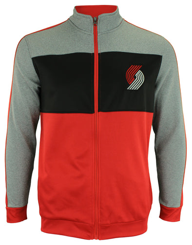 OuterStuff NBA Youth Portland Trail Blazers Performance Full Zip Stripe Jacket